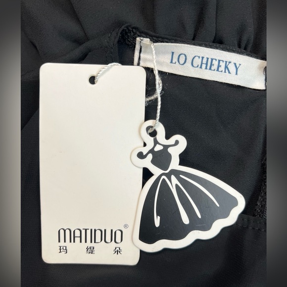 Black Layered Goth Wednesday Adams Maxi Dress NWT - Picture 5 of 12